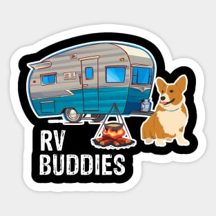 Corgi Dog Rv Buddies Pet Lovers Funny Camping Camper Sticker